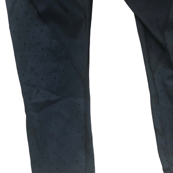 Athleta Trucool Stealth Black Laser Cut Tights/Leggings Sz. S Athleisure Active - Picture 7 of 10